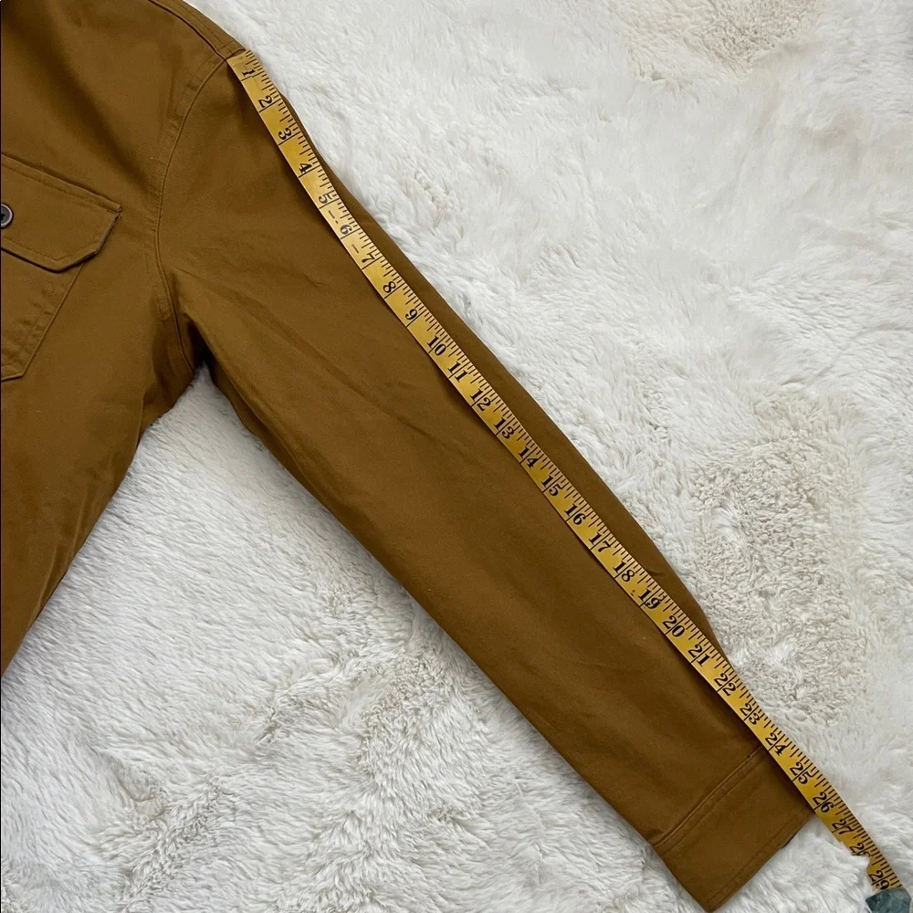 Tailor Vintage Tan canvas Barn Jacket with Black Details size M